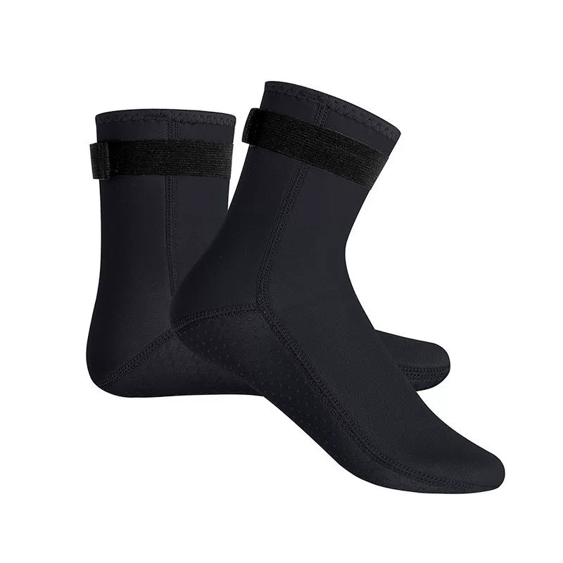 Üzgüçülük üçün 3/5MM qalınlığında kişi və qadın dalğıc corabları, isti dərin dalış və şnorkel corabları, suya davamlı material, uzun boru sürüşməyən və aşınmaya davamlı çimərlik corabları