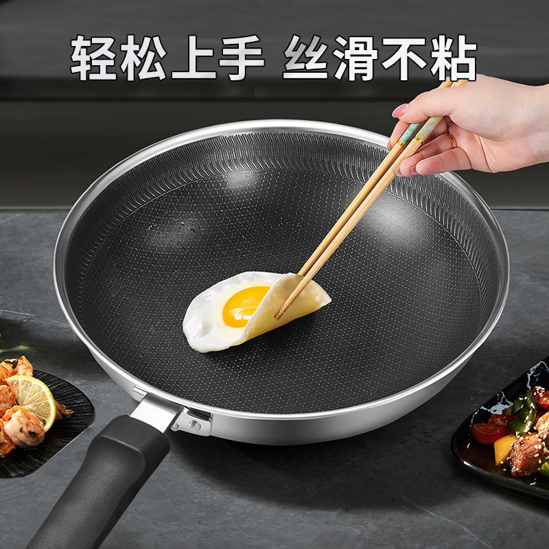 Supor paslanmayan poladdan hazırlanmış pətək wok yapışmayan məişət wok pətək wok qazanı induksiya sobası universal qaz sobası
