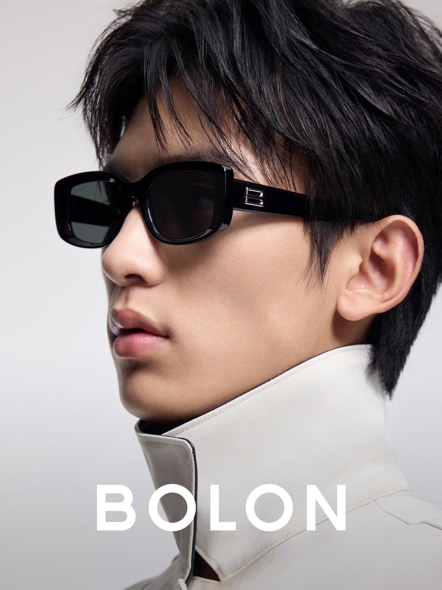 BOLON Tyrannosaurus Eynəkləri Xarici Polarizasiyalı Günəşdən Qoruyucu Gün Eynəkləri Kişilər üçün Moda Çox Yönlü Kvadrat Çərçivəli Gün Eynəkləri Qadın BL3227
