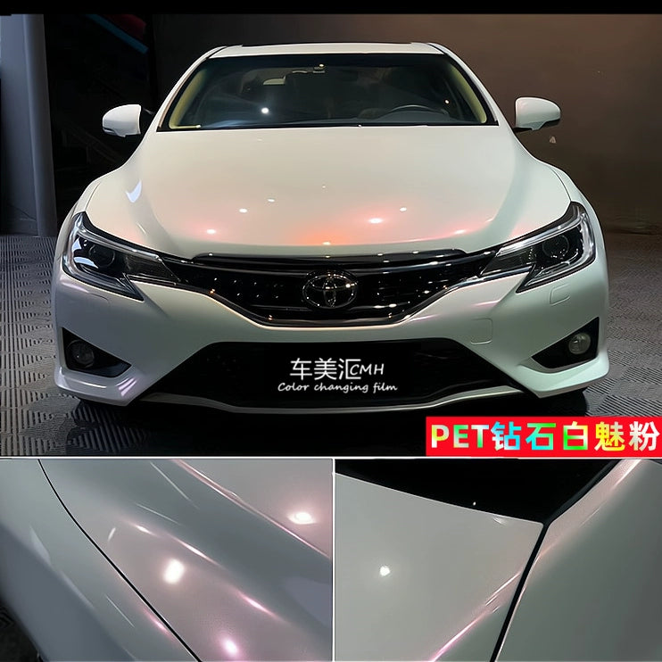 Pethuayue Pudra Rəng Dəyişən Film Tam Avtomobil Qapağı Fantaziya Vulkanik Kül Avtomobil Filmi Rəng Dəyişən Parlaq Qara Tpu Görünməz Avtomobil Filmi
