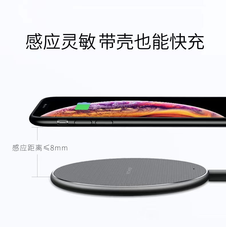 30W Fləş Şarj Simsiz Şarj Cihazı, Alüminium Ərintili, Apple və Huawei Telefonları ilə Uyğundur, İnduktiv Ağıllı Sürətli Şarj Masaüstü Diski