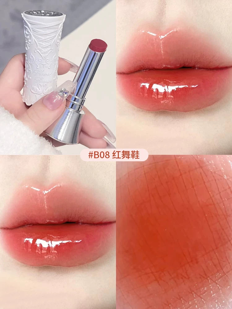 Flower Knows Çiyələk Rokoko Dodaq Kremi, Dodaq Boyası, Dodaq Palçığı, Payız/Qış Parlaqlaşdırıcı Dodaq Parıldadıcısı, Çılpaq Rənglər, Mat Məxmər Sonluq