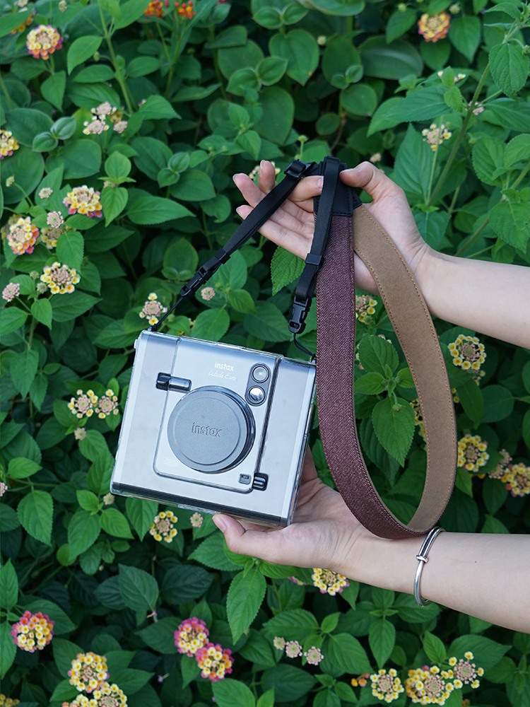Polaroid üçün uyğundur geniş evo qoruyucu qutu Fuji instax geniş evo dəsti şəffaf qutu geniş evo kristal qutu aksesuarları lanyard kamera çantası saxlama qutusu düşməyə və cızılmaya qarşı