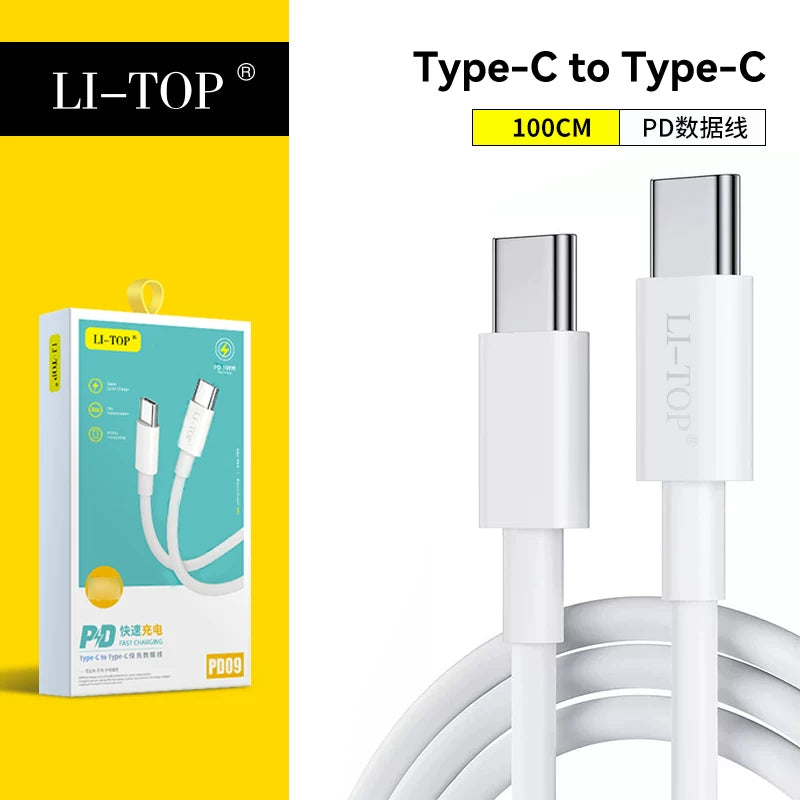 2 metr Rio Tinto PD09 iPhone17/16 cib telefonu üçün uyğundur sürətli şarj məlumat kabeli topdansatış ikili Type-c şarj kabeli