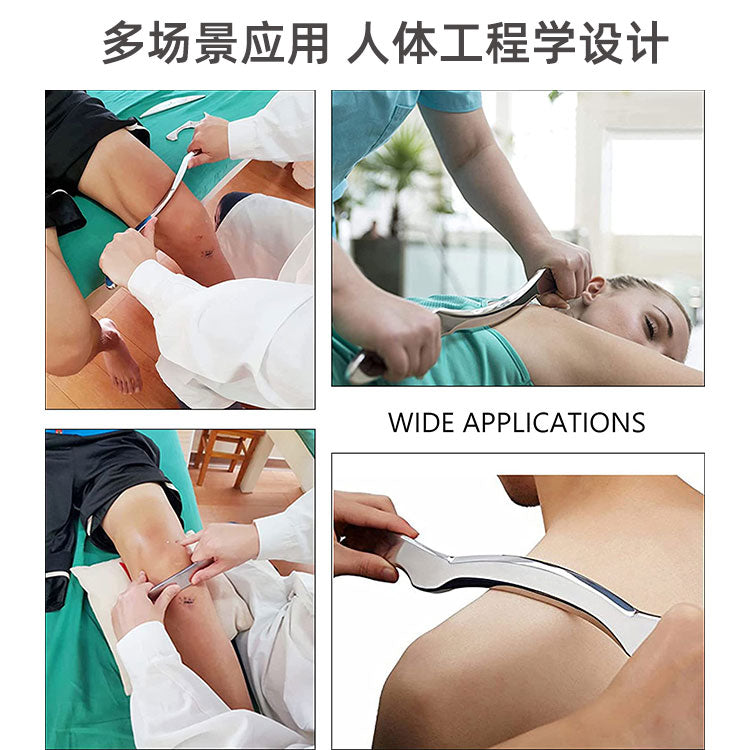 Fascial Bıçaq Tam Servikal Bıçaq Dəsti Masaj Gua Sha 316 Paslanmayan Polad Əzələ Reabilitasiyası Fassial Relaxasiya Bıçağı