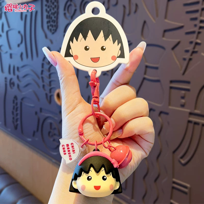 2025 Yeni Orijinal Chibi Maruko-chan Avtomobil Açar Zəncirləri, Sırt Çantası Kulonu, Kukla Oyuncağı, Hədiyyə Açar Zəncirləri