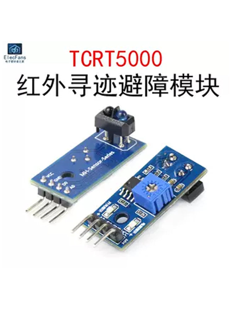 TCRT5000 infraqırmızı maneələrin qarşısının alınması və izləmə modulu, fotoelektrik keçid əksetmə sensoru, avtomobilin DIY modifikasiyası - 2