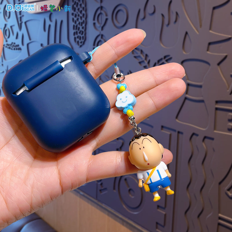 Original Crayon Shin-chan Small Nose Holder Phone Chain 2025 New Style Earphone Car Key Chain Backpack Pendant Key Chain