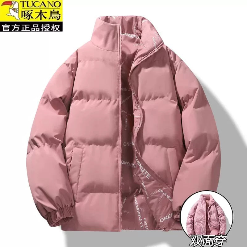 Woodpecker Kişilər üçün Aşağı Gödəkçə, Qış Şort Modeli, 2025 Yeni Gündəlik Pambıq Yastıqlı Gödəkçə, Başlıqlı, Çoxfunksiyalı, Qalın Pambıq Yastıqlı Palto, Dəbli