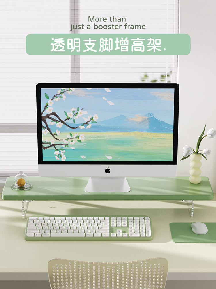 Sadə ins üslublu iş masası monitoru yüksək stend masa üstü monitoru qaldırılmış baza stolu masası genişləndirilməsi saxlama rəfi notebook ekran gücləndirici braket klaviatura saxlama rəfi