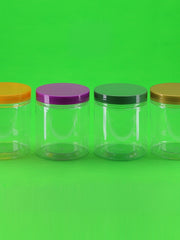 8510-40 qida dərəcəli möhürlənmiş banka peçenye çiçək çayı plastik şüşə gübrə şüşəsi dəyirmi şəffaf qablaşdırma qabı 500ml