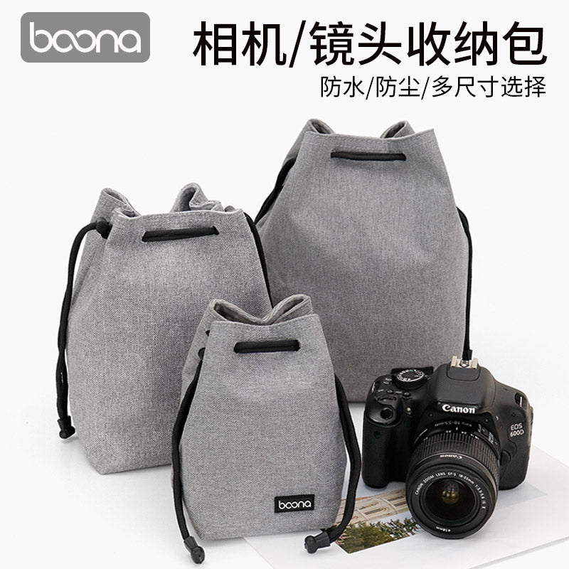 Güzgüsüz kamera çantası SLR daxili çanta Fuji Nikon Canon Sony portativ lens fotoqrafiya qoruyucu qapaq saxlama çantası M50xt5xt30xs10 üçün uyğundur