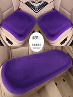 Avtomobil Oturacaq Yastığı Qış Doldurulmuş İstilik Texniki Qalınlaşmış Tək Oturacaq Arxa Sıra Sürüşməyən Tək Parça Üç Parçalı Dəst Neytral Yün Yastıq Dovşan Xəzi İmitasiya