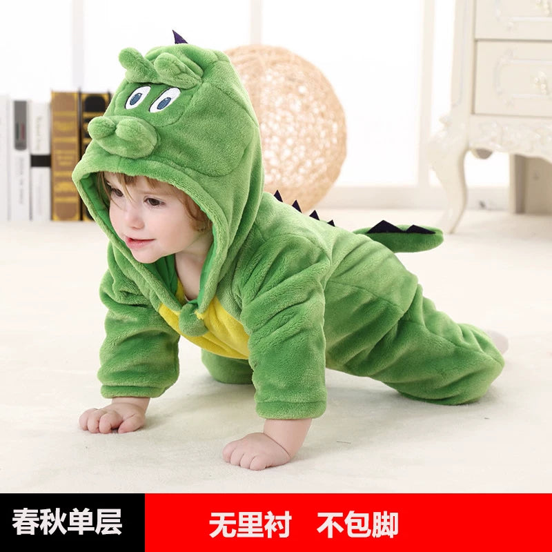 Körpə Yaz və Payız Topdan Dəsti, Dinozavr Pijamaları, Payız və Qış Körpə Romperləri, Super Şirin və Sevimli Geyimlər