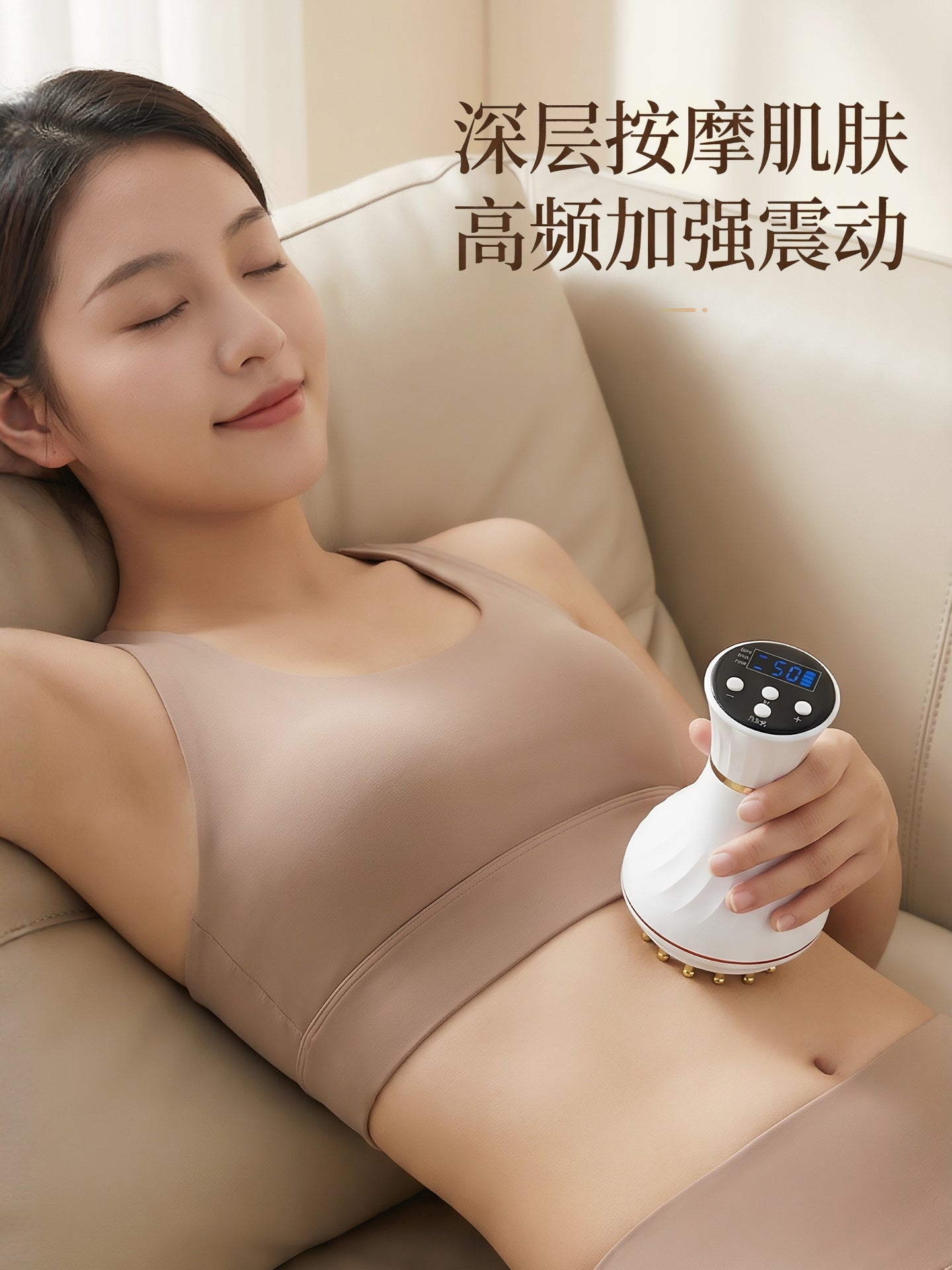 Tuoge elektrik meridian fırçası 55 səviyyəli pirinç qarın masajı cihazı qarın və bütün bədəni təmizləmək üçün universal tendon fırçası artefaktı