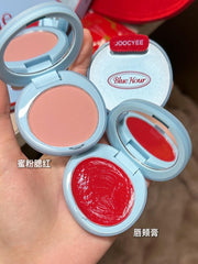 Qış Məhdud Buraxılış! joocyee Fermented Blue Christmas Seriyası Pudra Mat Dodaq Boyası, Buzlu Essensiya Dodaq Parıldadıcısı və Dodaq və Yanaq Kremi