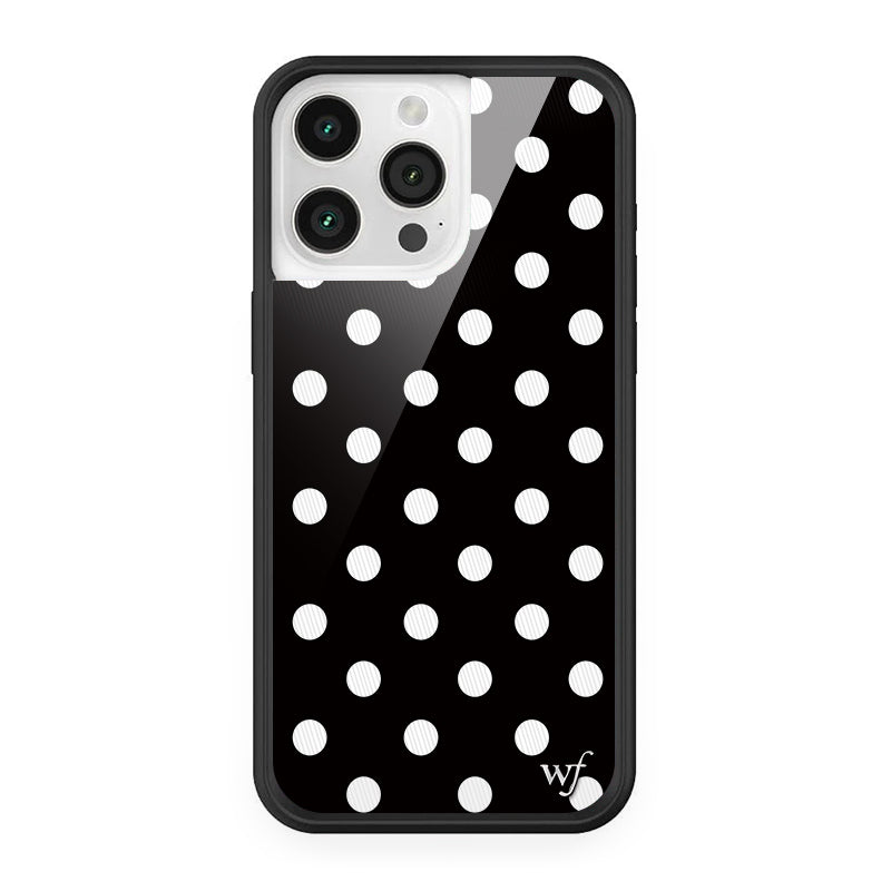 Wildflower mobil telefon qutusu iPhone15/14/13ProMax/Plus Apple 16ProWF Avropa və Amerikada yıxılmağa qarşı qorunma üçün uyğundur qara və ağ/qəhvəyi/sarı ləkələr