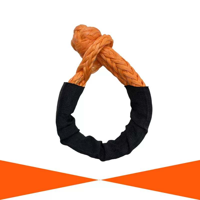 Ultra-high molecular weight polymer soft shackle rope, fiber braid shackle rope, soldered tow rope, outdoor towing rope, 17 tons