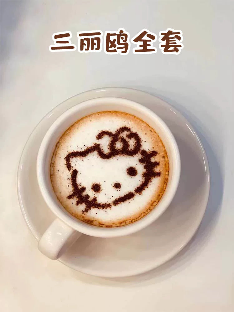 HelloKitty Sanrio Kurome Darçınlı İt Melodiya Pişirmə Kalıbı Qəhvə Latte Art Qəlibi