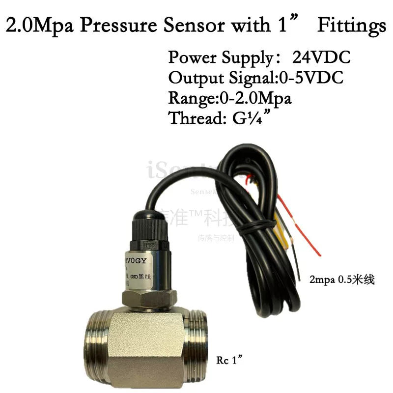 Paslanmayan Polad SUS304 Təzyiq Sensoru G1/4"