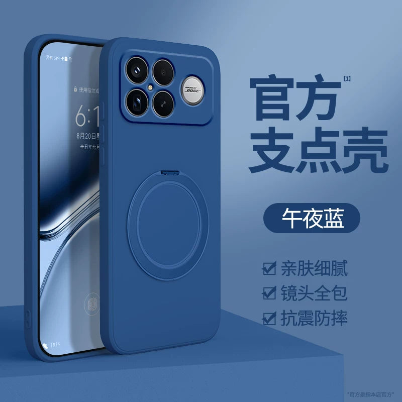 Redmi K90 mobil telefon qutusu üçün uyğundur RedmiK90ProMax dayaq qutusu stendli qoruyucu örtük Redmi Xiaomi yeni lens hər şey daxil olmaqla, düşmə əleyhinə Pro kişi və qadın Max silikon seriyalı xüsusi çanta