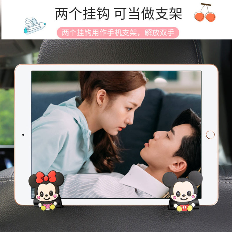 Avtomobil Oturacağı Arxa Arxa Qarmaq Cizgi filmi Sevimli Oturacaq Arxa Qarmaq Çoxfunksiyalı Avtomobil Daxili Dekorasiya Kiçik Qarmaq Yaradıcı