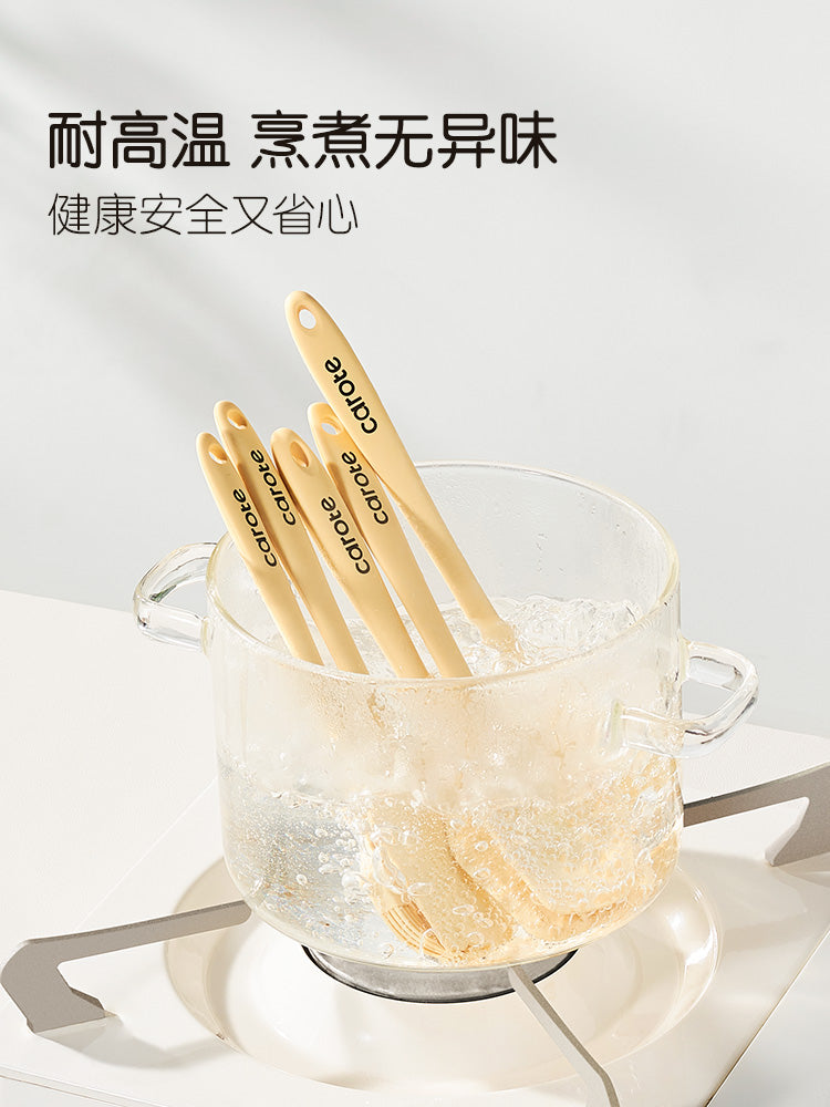 Yerkökü silikon spatula kiçik qida əlavəsi mini spatula yüksək temperatura davamlı qida dərəcəli qaşıq spatula mətbəx qabı dəsti