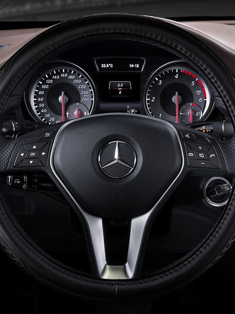 Köhnə Mercedes-Benz E300L, E260L, E200L, C180, C200, S-Class və R320 modelləri üçün dəri sükan örtüyü.