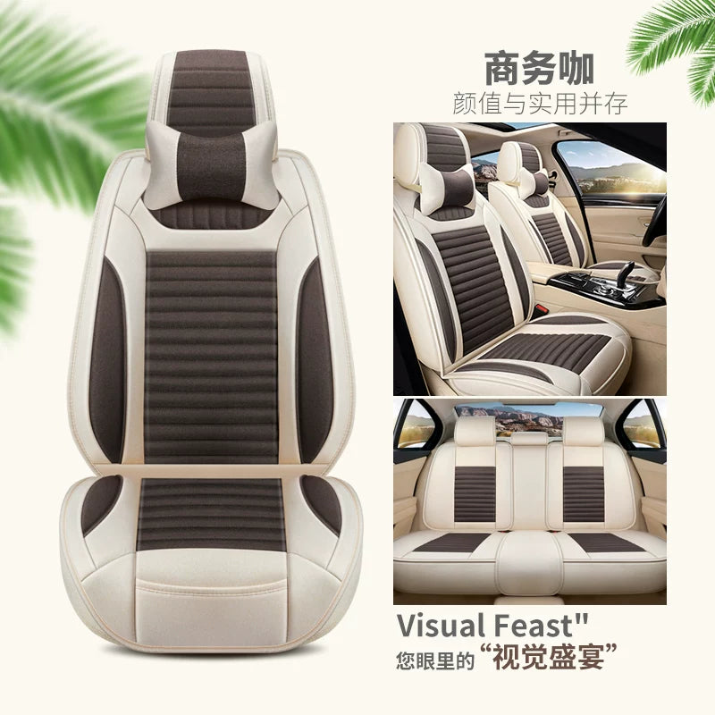 Xüsusi olaraq Dongfeng Nissan Tiida bütün mövsümlər üçün tam örtüklü avtomobil oturacaqları yastıqları və köhnə Nissan Tiida oturacaq üzlükləri (kətan) üçün hazırlanmışdır.