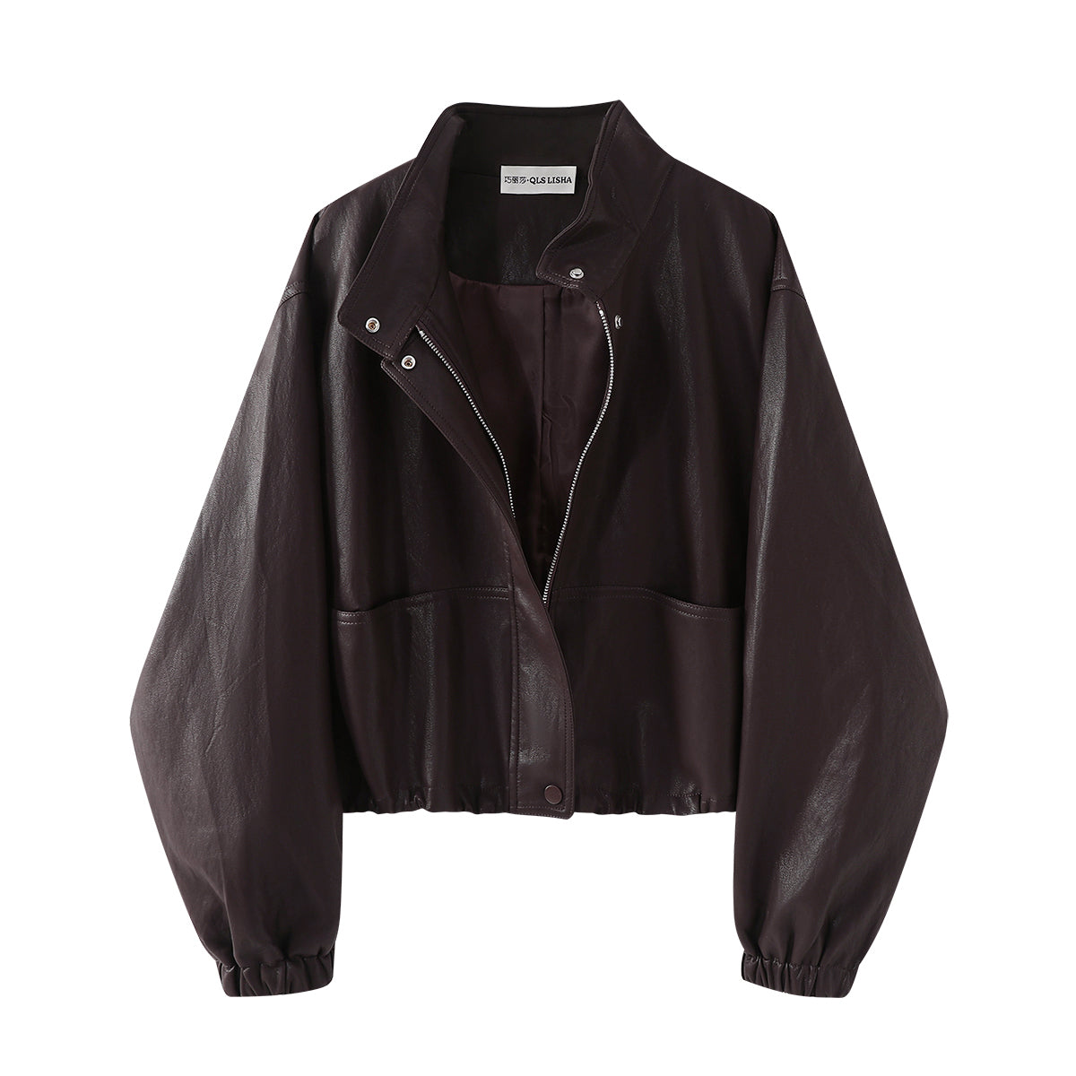 Chola Lisa Street Retro Yaxalıqlı Motosiklet Dəri Gödəkçəsi Qadınlar üçün Sərin və Qəşəng Payız Boş Çoxfunksiyalı Dəri Gödəkçə Top