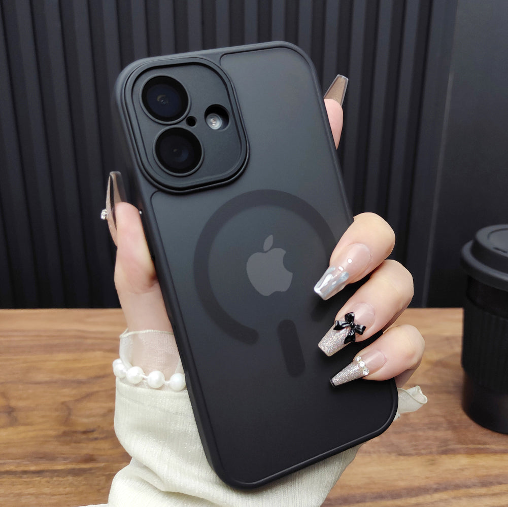 Apple 17ProMax mobil telefon qutusu üçün uyğundur iPhone16 lens filmi 14Plus dəri hiss edən tutqun 13 Maqnit doldurma 12 Yeni stil 15 Hər şey daxil qoruyucu örtük 11 Qaranlıq Gecə Bənövşəyi B68