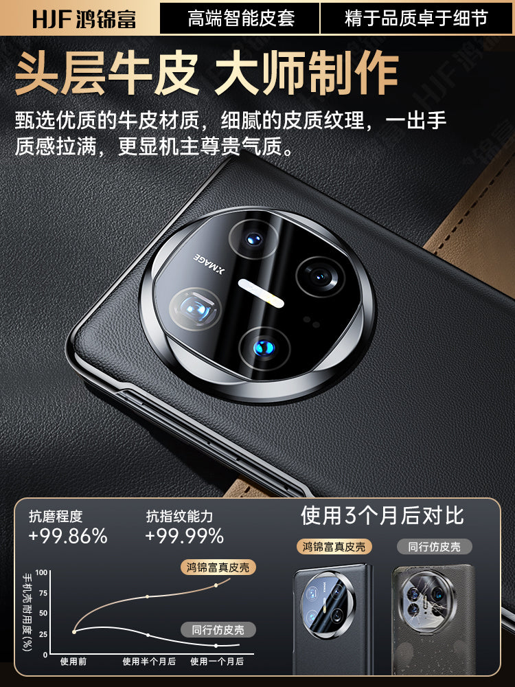 [Rəsmi Orijinal] Hongjinfu Huawei x6 mobil telefon qutusu üçün uyğundur, yeni matex6 kolleksiya nəşri qatlanan ekran, hər şey daxil olmaqla, düşməyə qarşı maqnit flip qoruyucu qutu matex6 yüksək səviyyəli dəri qabıq lensi