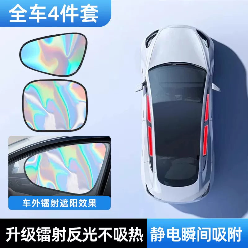 Sun protection curtain for interior sun protection and thermal insulation of German car windows