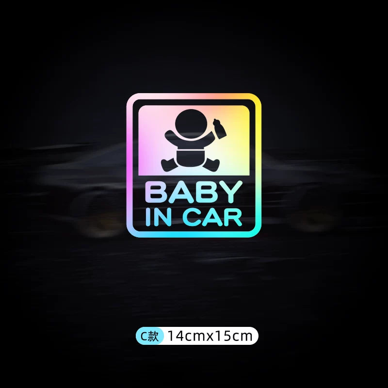 Avtomobildəki körpə stikerləri, avtomobildəki körpələr və uşaqlar üçün xəbərdarlıq stikerləri.