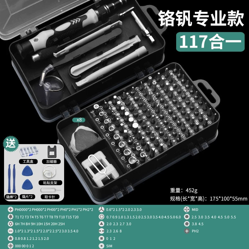 Dəqiq tornavida dəsti, mobil telefonlar, kompüterlər və noutbuklar üçün peşəkar təmir və sökülmə alətləri, toz təmizləyiciləri və kiçik məişət tornavidaları.