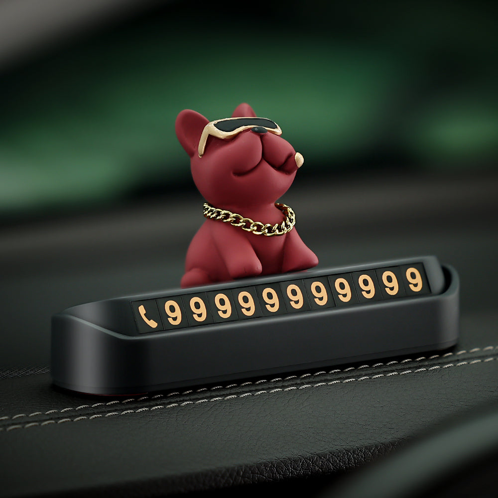 Tuhao FA İt Döyüşən Avtomobil Müvəqqəti Dayanacaq Telefon Nömrəsi İşarəsi Avtomobil Dekorasiyası Avtomobil Müvəqqəti Parkinq Kartı Dayanacaq Kartı