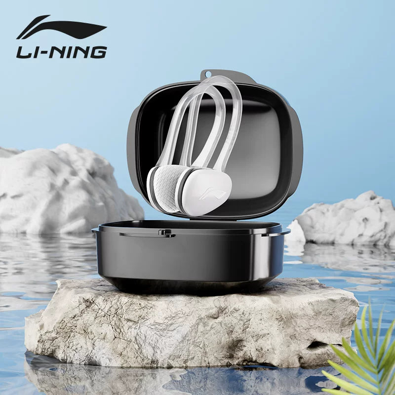 Li Ning burun klipi üzgüçülük üçün xüsusi uşaq burun tıxacları boğulma əleyhinə peşəkar böyüklər üçün silikon sürüşməyə qarşı artefakt qulaqlıq avadanlığı
