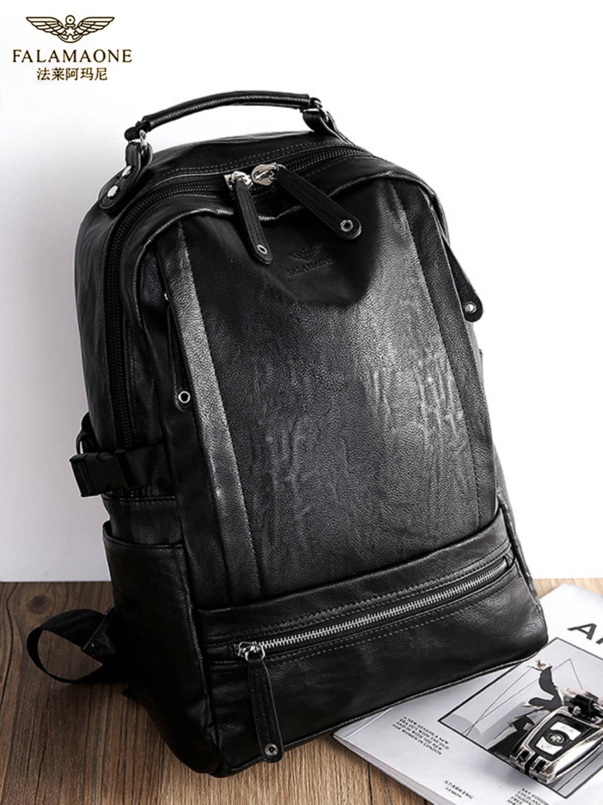 Fala Armani Kişi Səyahət Çantası, Orijinal Dəri, Dəbli Çanta, Gündəlik, Böyük Tutumlu Noutbuk Çantası, Hədiyyə kimi Mükəmməl