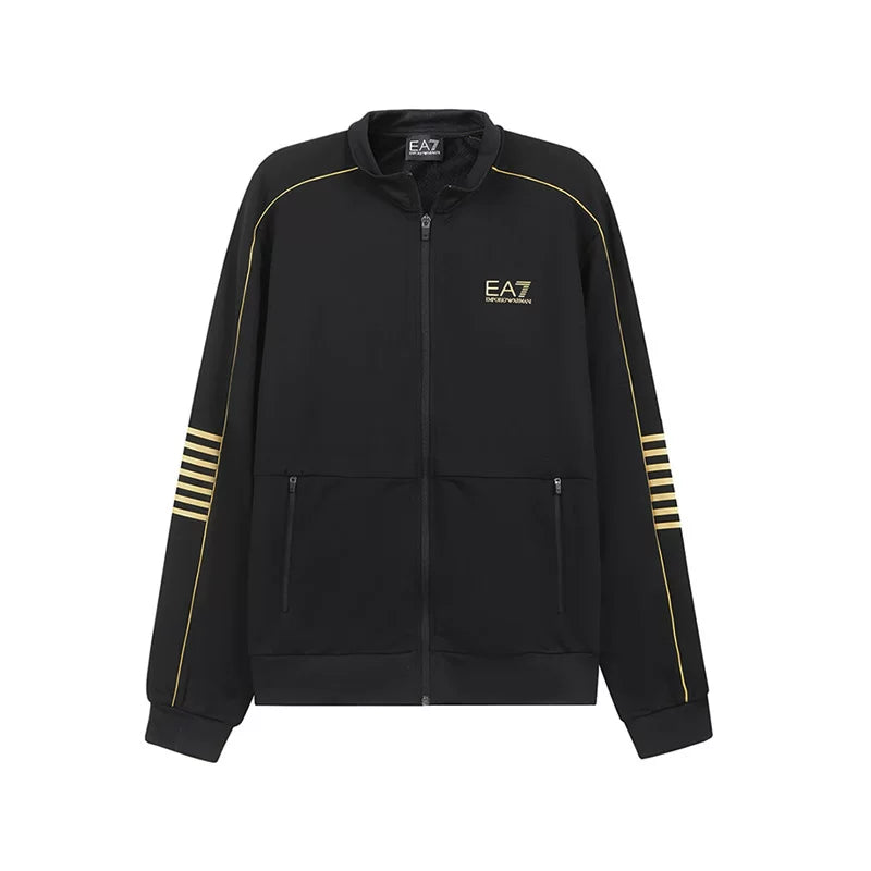 Yeni Armani EA7 Kişilər üçün Fermuarlı Yaxalıqlı Sweatshirt/İdman Kardiqanı 6RPM07 PJ16Z