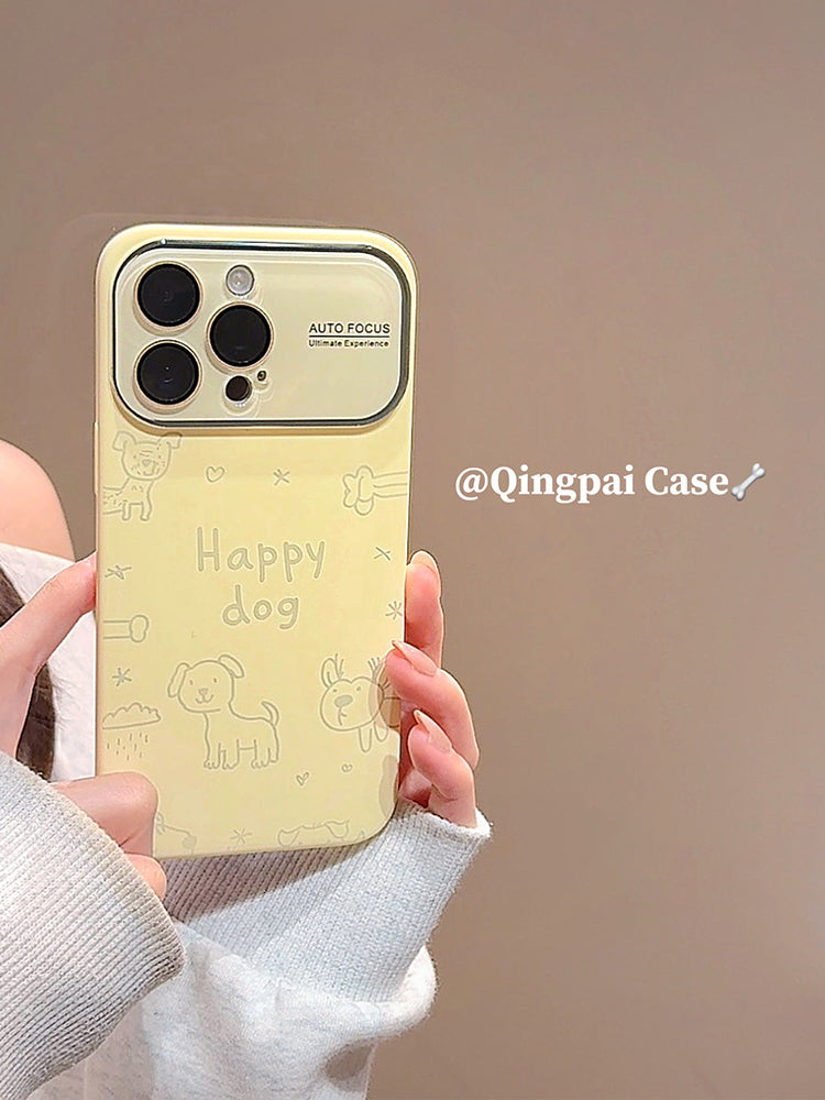 Qingpai obyektiv filmi, böyük pəncərəsi, Apple 17promax cib telefonu qutusu, iphone16pro yeni model 15 qadın modeli 14 sadə Yapon və Koreya yaradıcı hərtərəfli yumşaq qabıq üçün uyğun olan südlü sarı qraffiti balası ilə gəlir.