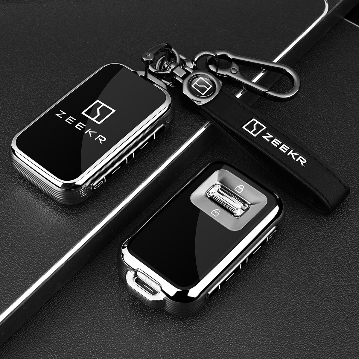 25 Zeekr 9X Açar Üzlükləri, Zeekr 9X Obsidian Qara Nəşr, Premium Avtomobil Dizaynı, Kişilər və Qadınlar üçün Tam Örtüklü Qoruyucu Qutu