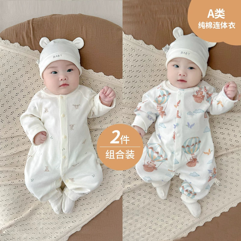 Payız, oğlan və qız uşaqları üçün körpə geyimləri, pijamalar, yeni doğulmuş körpələr üçün alt paltarları, yaz və payız üslubları, təmiz pambıq əsas təbəqə, erkən payız geyimləri