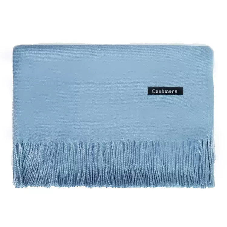 2024 monochrome tassel shawl thickened winter scarf