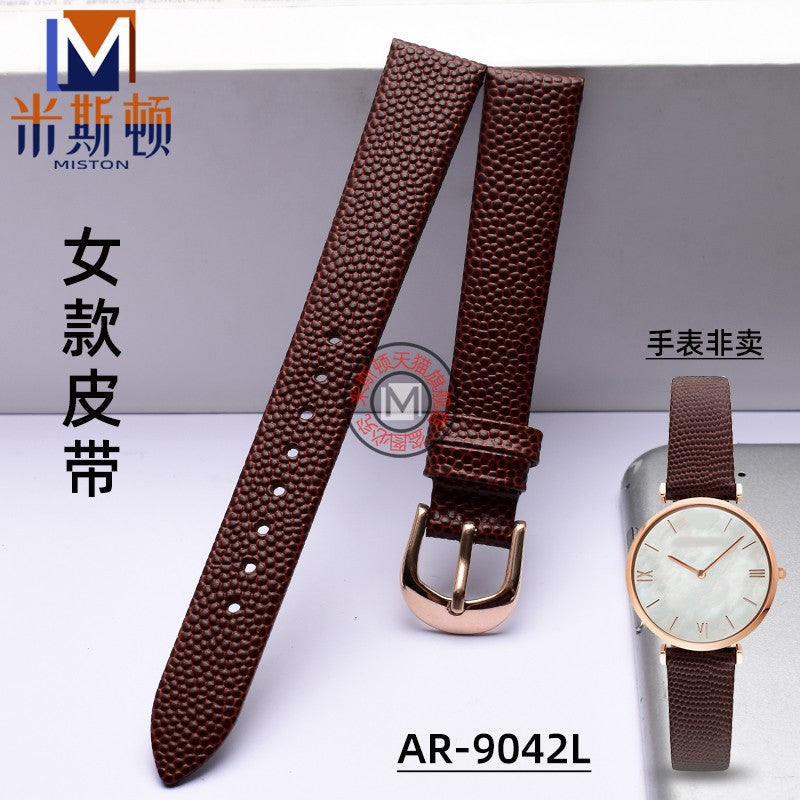 Miston, kişilər və qadınlar üçün əvəzedici Armani AR-9042M və AR-9042L nazik, yumşaq, retro saat qayışları təklif edir.