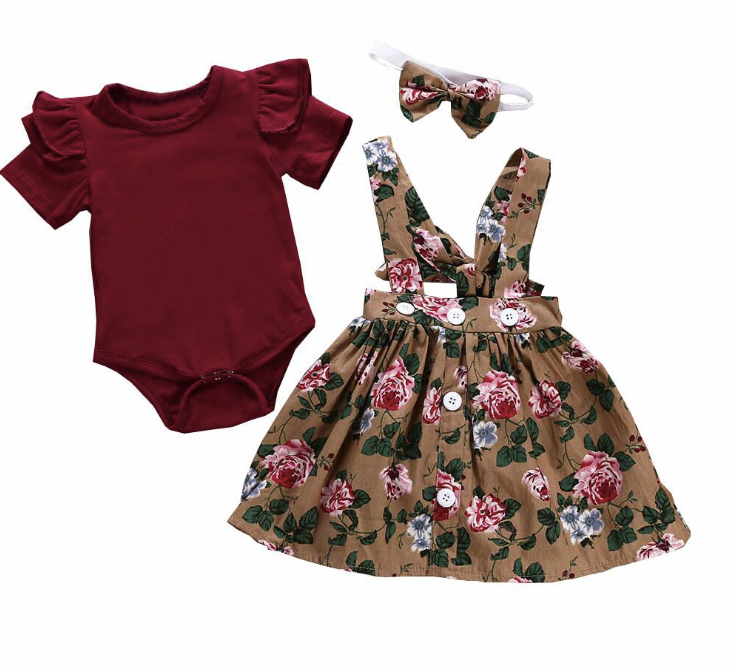 donu Clothing girl Baby Girls Kids Etek Romper Clothings