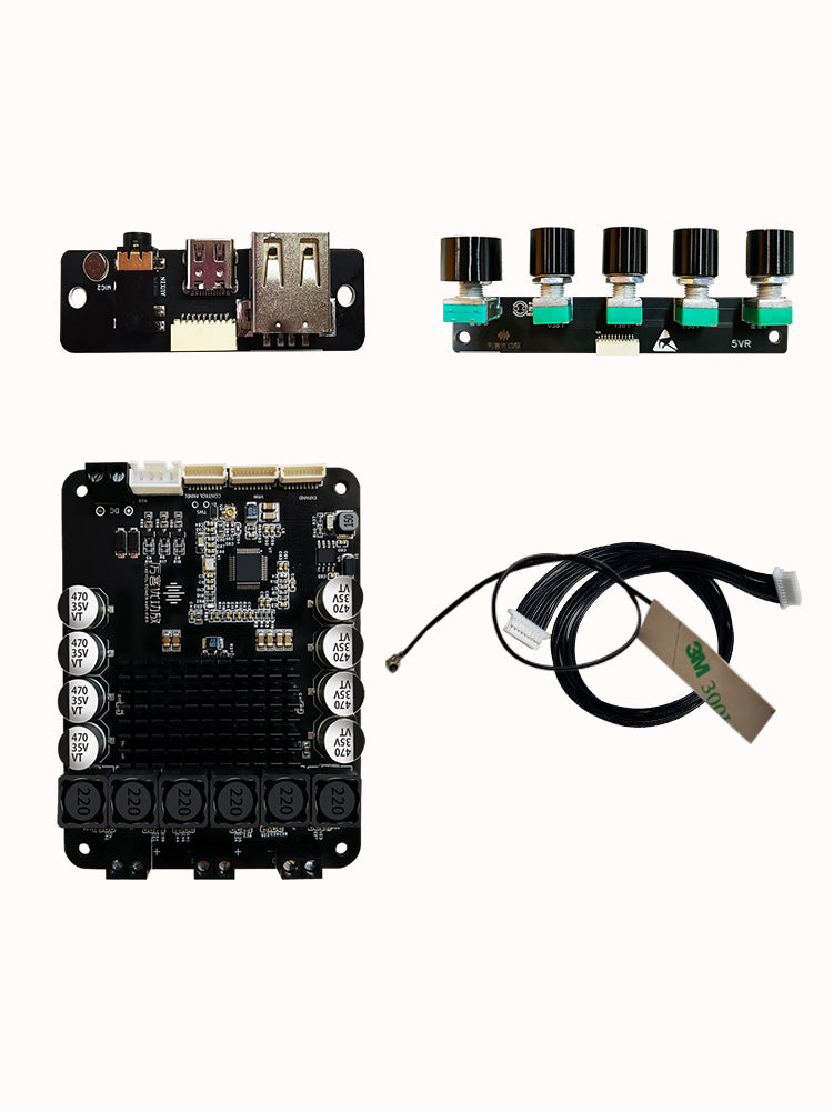 Yüksək güclü gücləndirici lövhə modulunun tənzimləməsini dəstəkləyin dsp itkisiz hifi stereo sabvufer 200w