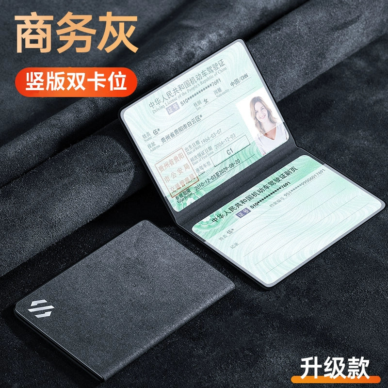 Sürücülük Lisenziyası Dəri Çantası Kişilər üçün Sürücülük Lisenziyası Qoruyucu Çanta Qadın Qəşəng Yaradıcı Dəri İkisi Bir Arada Motorlu Nəqliyyat vasitəsi Sürücülük Lisenziyası Çoxfunksiyalı Çanta