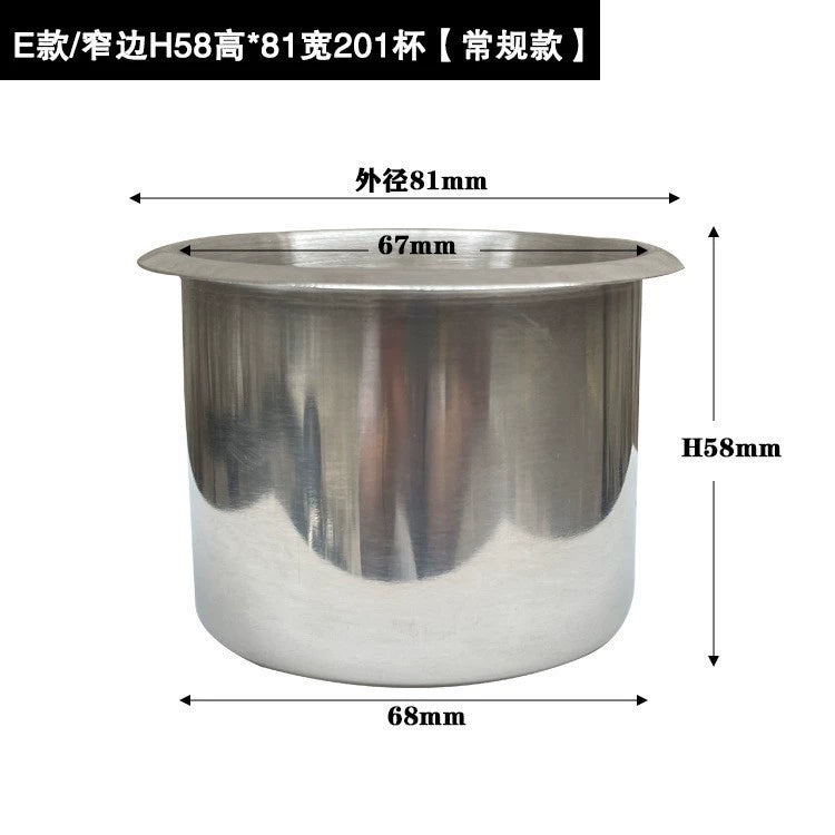 Paslanmayan Polad Kubok Nəlbəki Divan Kuboku Oturacaq RV Yaxta Bərpa Yük maşını Avtomobil Su Bardağı Tutacağı Kubok Yuvası Avtomobil Külqabı