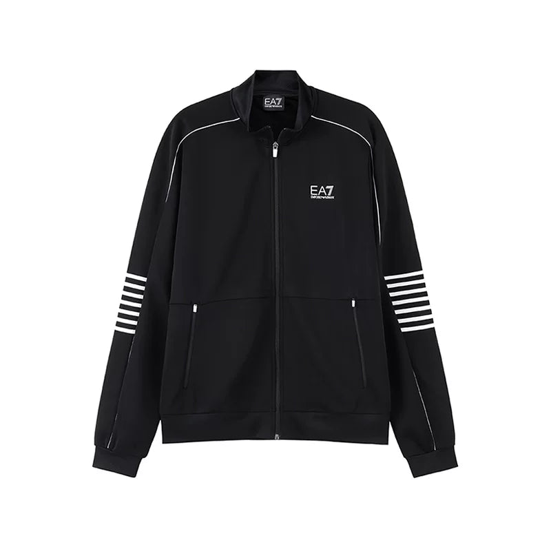 Yeni Armani EA7 Kişilər üçün Fermuarlı Yaxalıqlı Sweatshirt/İdman Kardiqanı 6RPM07 PJ16Z
