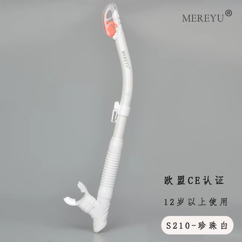 MEREYU üzgüçülük və snorkeling tam quru şnorkel sualtı dalğıc respiratoru böyüklər və uşaqlar üçün pulsuz üzgüçülük təlimi